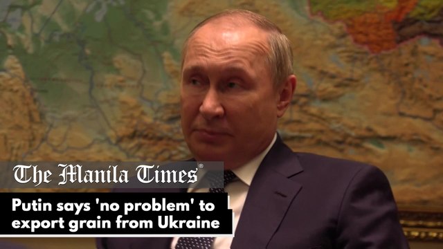 Putin says 'no problem' to export grain from Ukraine