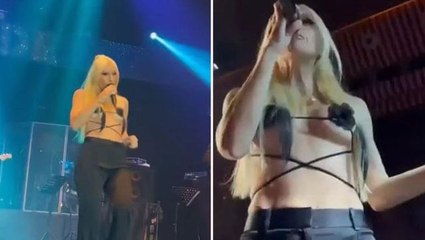 Öncekilerini unutun! Gülşen sahneye çıkarken sadece göğüs uçlarını kapattı