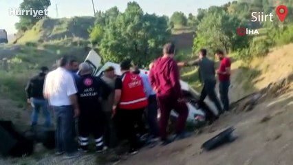 Siirt’te işçileri taşıyan minibüs uçuruma yuvarlandı: Ölü ve yaralılar var