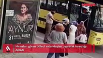 Hırsızları gören büfeci vatandaşları uyararak hırsızlığı önledi