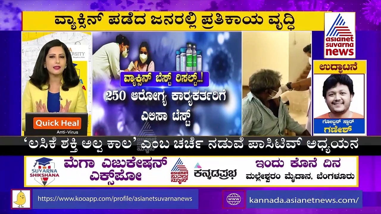3 ನೇ ಅಲೆ ಭೀತಿ, ಲಸಿಕೆ ಪ್ರತಿಕಾಯ ಅಧ್ಯಯನದಲ್ಲಿ ಸಿಕ್ತು ಗುಡ್‌ ನ್ಯೂಸ್.!