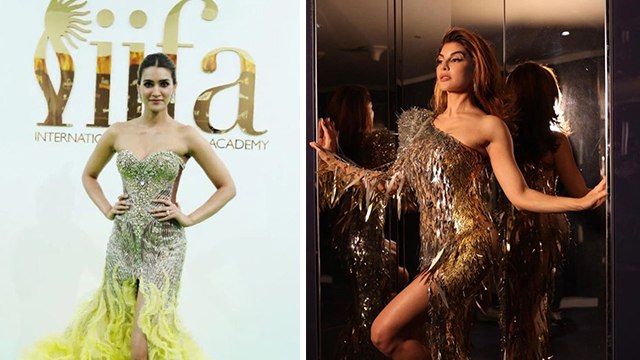 IIFA Awards 2022: Jacqueline Fernandez Silver Gown Look या Kriti Sanon Neon Gown look कौन है best