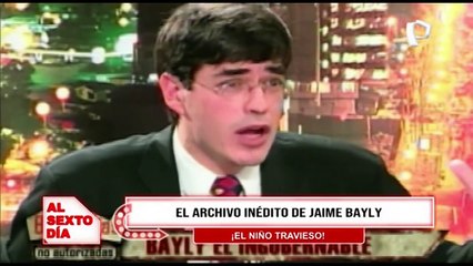 ¡Los secretos del niño travieso!  El archivo inédito de Jaime Bayly