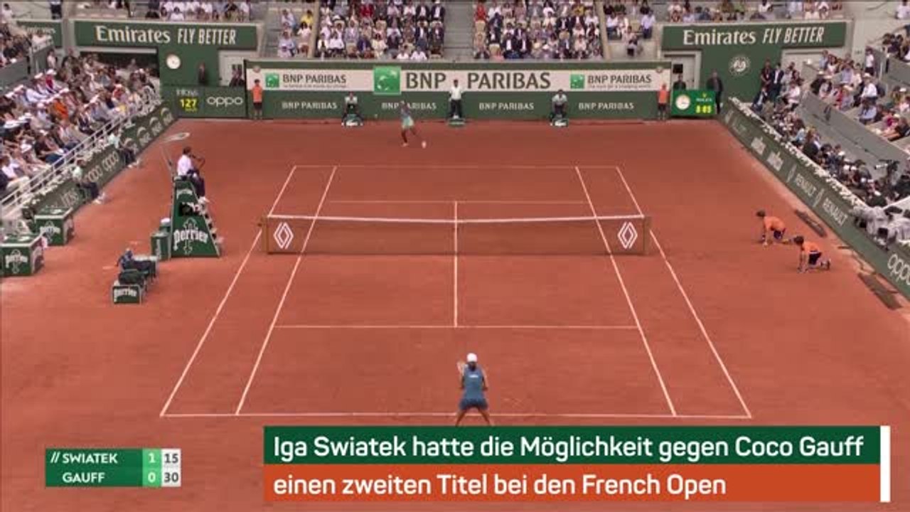 Highlights: Swiatek gewinnt French Open mit Rekord