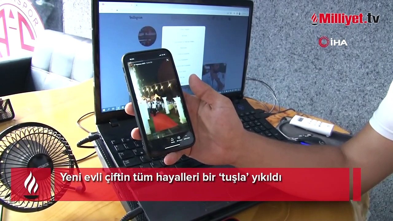 Telafisi yok! Yeni evli çiftin tüm hayalleri bir ‘tuşla’ yıkıldı