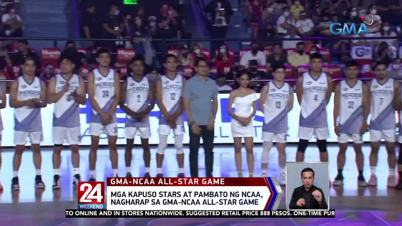 Mga Kapuso stars at pambato ng NCAA , Nagharap sa GMA-NCAA All-Star Game | 24 Oras Weekend