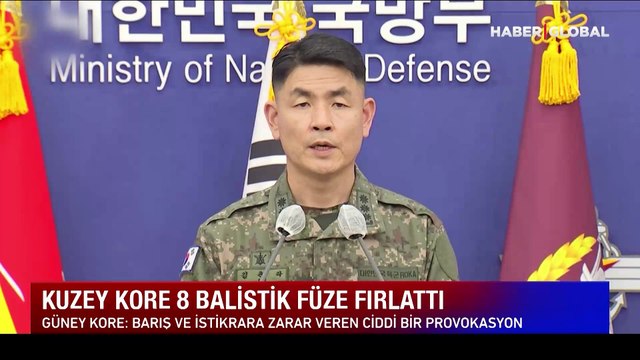Kuzey Kore kısa menzilli 8 balistik füze denemesi yaptı