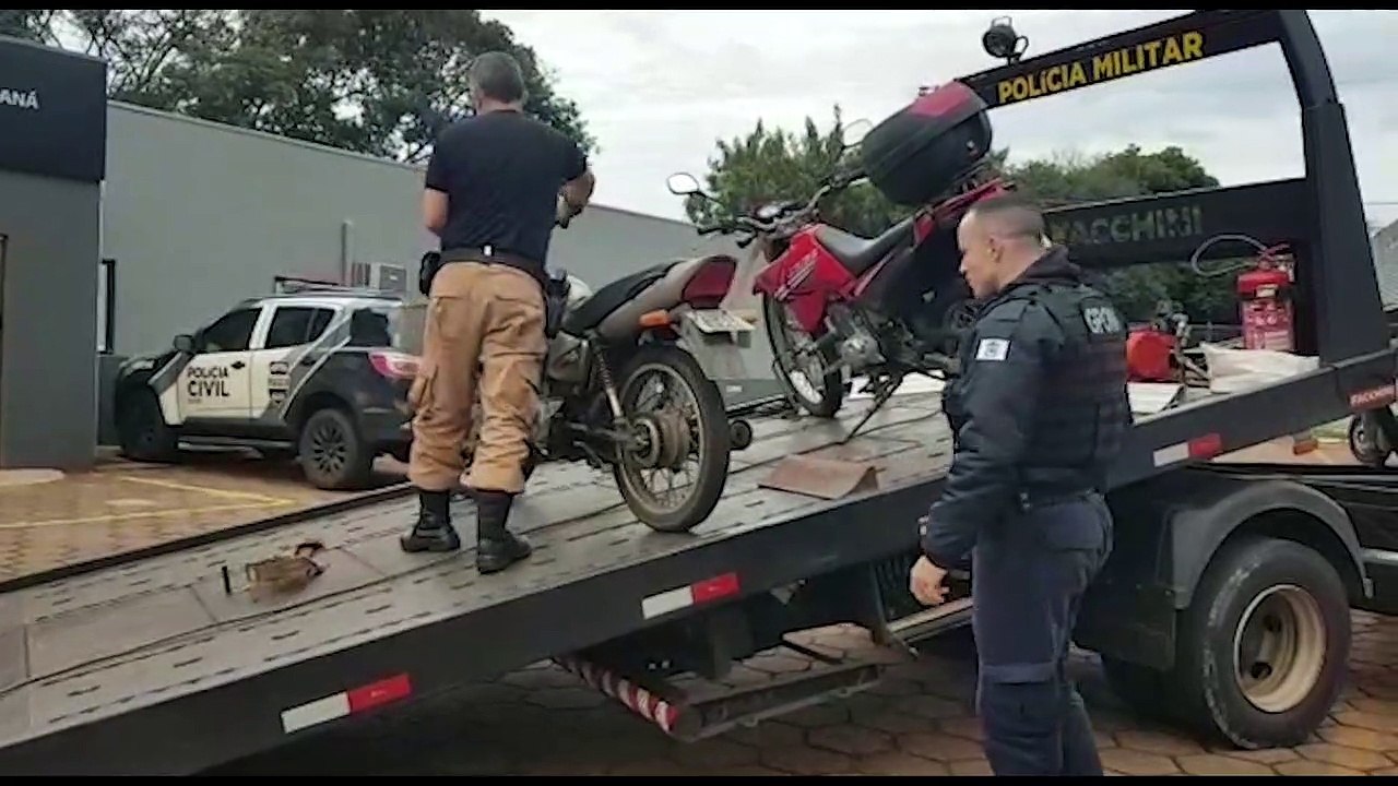 Duas motos que foram furtadas ontem são recuperadas pelas equipes da GM e PM
