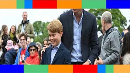 PHOTOS – Prince George copie conforme de son père  il adopte le même look que William