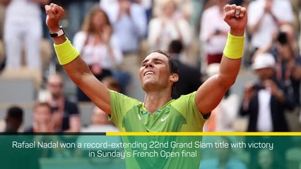 Breaking News - Nadal wins 22nd Grand Slam title