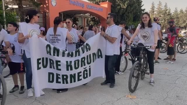 Çevre dostu bir yaşam sloganıyla bisiklet turu gerçekleştirildi