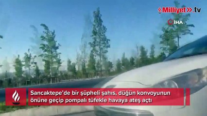 Düğün konvoyunda havaya ateş açan mangadalar suçüstü yakalandı