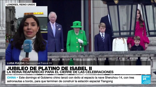 Informe desde Londres: reina Isabel II reapareció para el cierre de su celebración