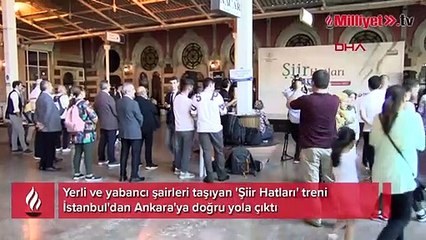'Şiir Hatları' treni İstanbul'dan yola çıktı
