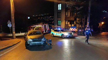 İtfaiye aracına çarptı, "Ehliyetimi kaybedemem" diyerek kaçtı