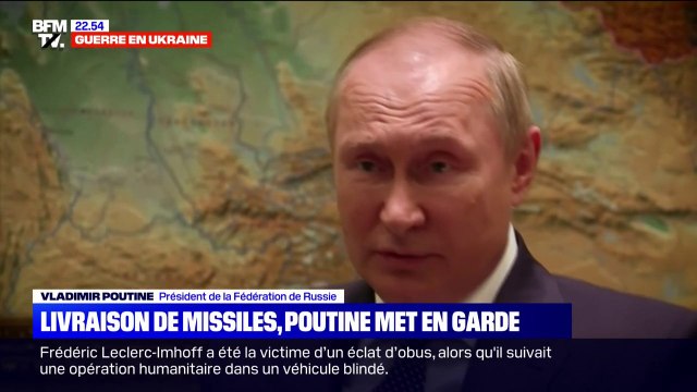 Vladimir Poutine menace de frapper des cibles que [la Russie] n'a pas encore atteintes , si des missiles à longue portée sont livrés à l'Ukraine