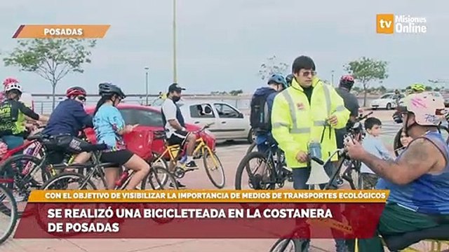 Se realizó una bicicleteada en la costanera de Posadas
