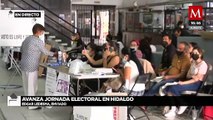 Autoridades de Hidalgo reportan baja afluencia de votantes