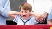 Prince Louis 'steals the show' as young royal adorably covers his ears during flypast