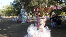 Katherine Junk Festival recycles waste into sculptures, costumes