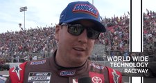 Kyle Busch reacts to hard racing and second-place finish at WWT Raceway