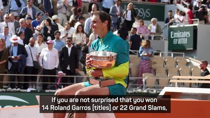 Nadal 'never dreamed' of a record-breaking career