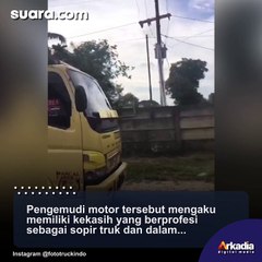 Punya Pacar Sopir Truk, Cara Cewek Menyapa Saat Ketemu Bikin Ngakak: Auto Diteloletin