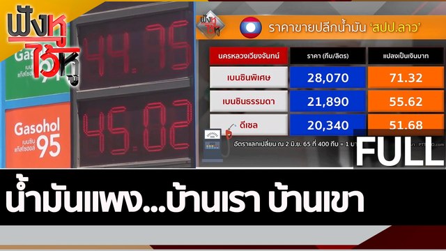 (คลิปเต็ม) น้ำมันแพง...บ้านเรา บ้านเขา | ฟังหูไว้หู (2 มิ.ย.65)