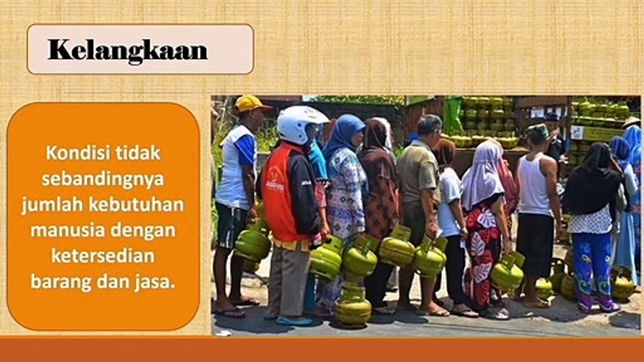 Kelangkaan dan Kebutuhan Manusia