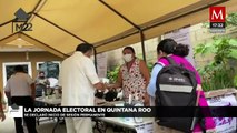 Candidatos a la gubernatura de Quintana Roo votan sin contratiempos