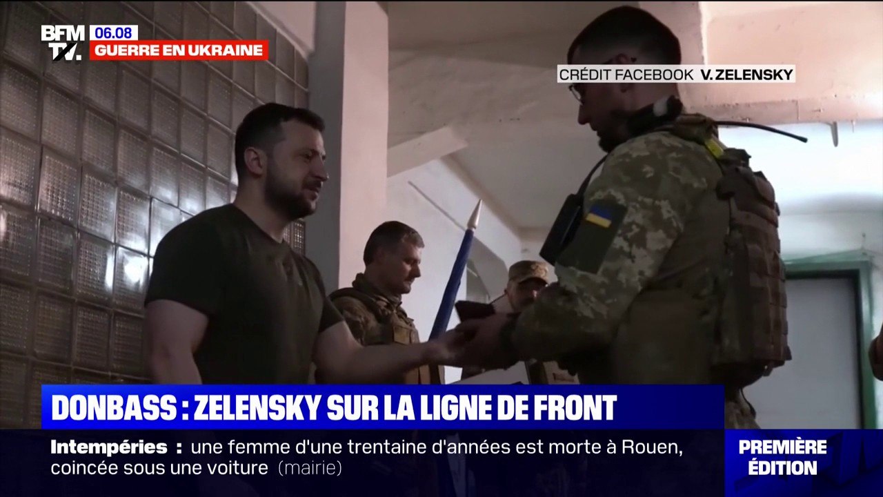 Volodymyr Zelensky sur la ligne de front dans le Donbass aux côtés des troupes ukrainiennes