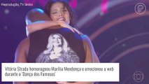 'Dança dos Famosos': Vitória Strada homenageia Marília Mendonça 7 meses após morte