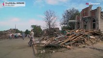 شاهد: قتيل على الأقل في دروزكيفكا الأوكرانية بعد قصف صاروخي روسي