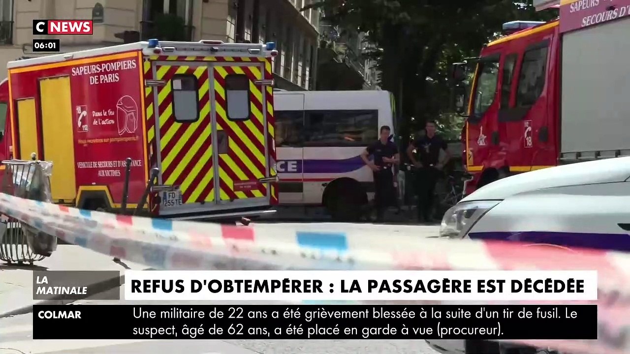 Refus d'obtempérer à Paris : Les 3 policiers en garde à vue alors que la passagère est morte cette nuit - Jean-Luc Mélenchon s'en prend aux forces de l'ordre : "La police tue"