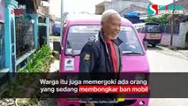 Maling Roda Angkot, Mobil Pelaku Terjun ke Sawah di Cibeureum Sukabumi