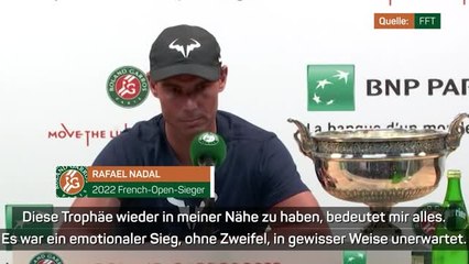 Nadal nicht "arrogant" nach 14. French-Open-Sieg