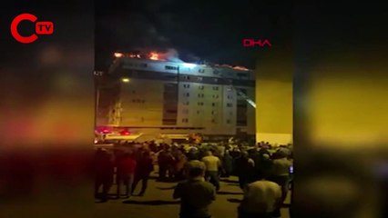 Rize'de teras yangını korkuttu