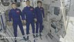 La tripulación de Shenzhou-14 entra a módulo de carga de estación espacial china