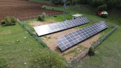 Beldenin su ihtiyacı güneş enerji sistemi ile karşılanıyor