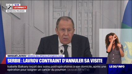 "L'UE et l'Otan capables des coups les plus bas": le ministre russe des Affaires étrangères s'exprime sur l'annulation de sa visite en Serbie