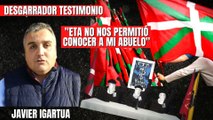 El grito de Javier Igartua: “ETA no nos permitió conocer a mi abuelo, ha sido un gran olvidado junto a otras víctimas”