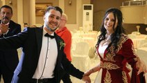 ABD'den, Edirne'ye gelin gelen genç kadın oyun havaları eşliğinde evlendi