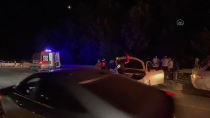 Trafik kazalarında 2 kişi yaralandı