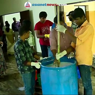 അതിജീവിച്ചവരുടെ കുഞ്ഞുകൈത്താങ്ങ്; കുട്ടികള്‍ നിര്‍മ്മിച്ചത് 15000 ലിറ്റര്‍ ഫിനോയില്‍