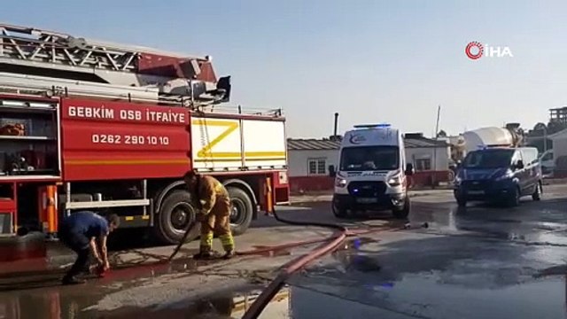 Palet deposunda çıkan yangın korkuttu