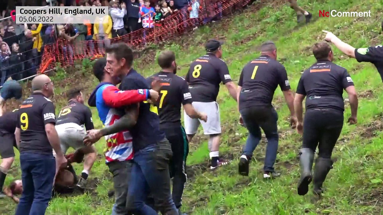 The annual cheese-rolling events takes place in Coopers Hill