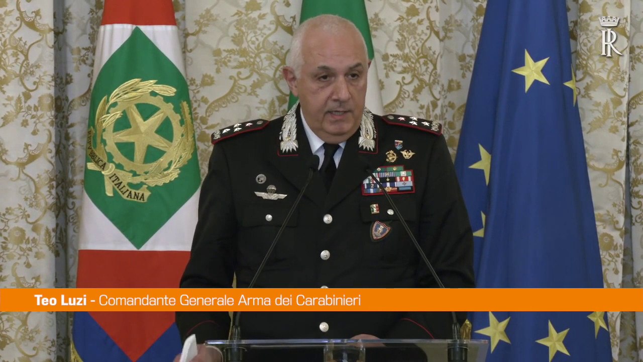 Carabinieri, Luzi "Vicini agli italiani anche durante la pandemia"