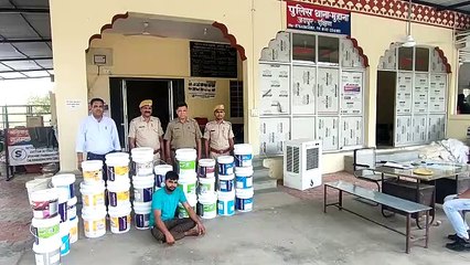 नकली एशियन पेंट बेचने वाला बदमाश गिरफ्तार