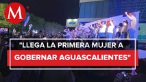 Teresa Jiménez celebra resultados de conteo en Aguascalientes; 