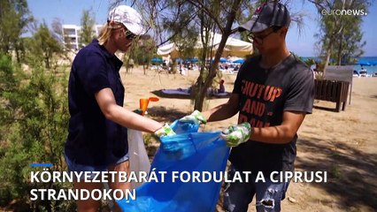 Több ciprusi strandon is búcsút intettek az egyszer használatos műanyagoknak